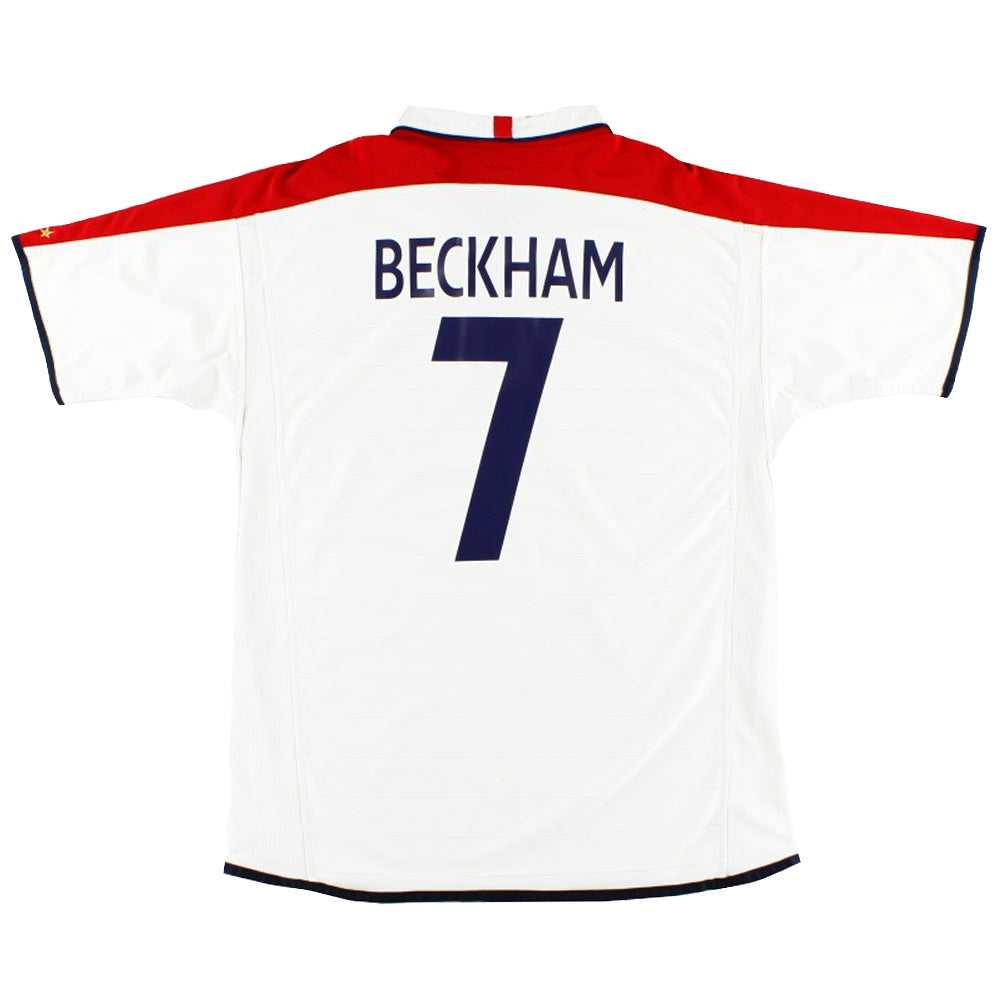 England 2003-05 Home Shirt (Beckham #7) ((Excellent) XL)_0