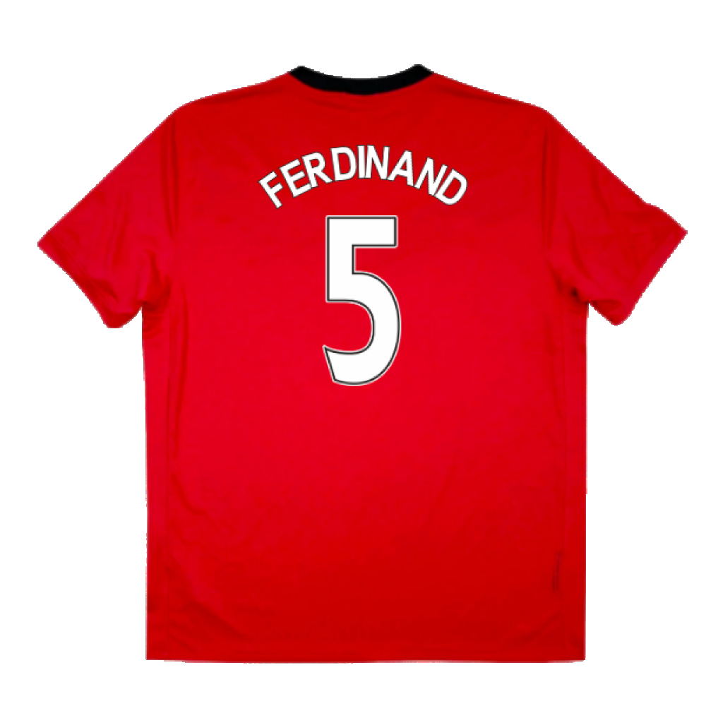 Manchester United 2009-10 Home Shirt (XL) (Very Good) (FERDINAND 5)_1