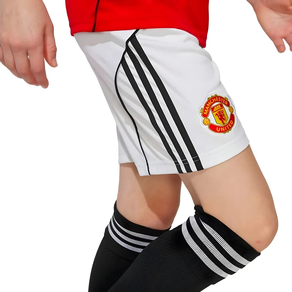 2025-2026 Man Utd Home Shorts (White) - Kids_1