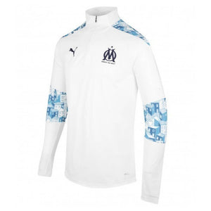 2020-2021 Marseille Quarter Zip Training Top (White)_0