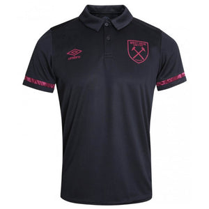 2020-2021 West Ham Training Poly Polo Shirt (Black)_0