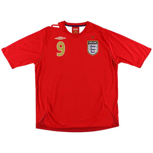 England 2006-08 Away Shirt (Rooney #9) ((Excellent) M)_1