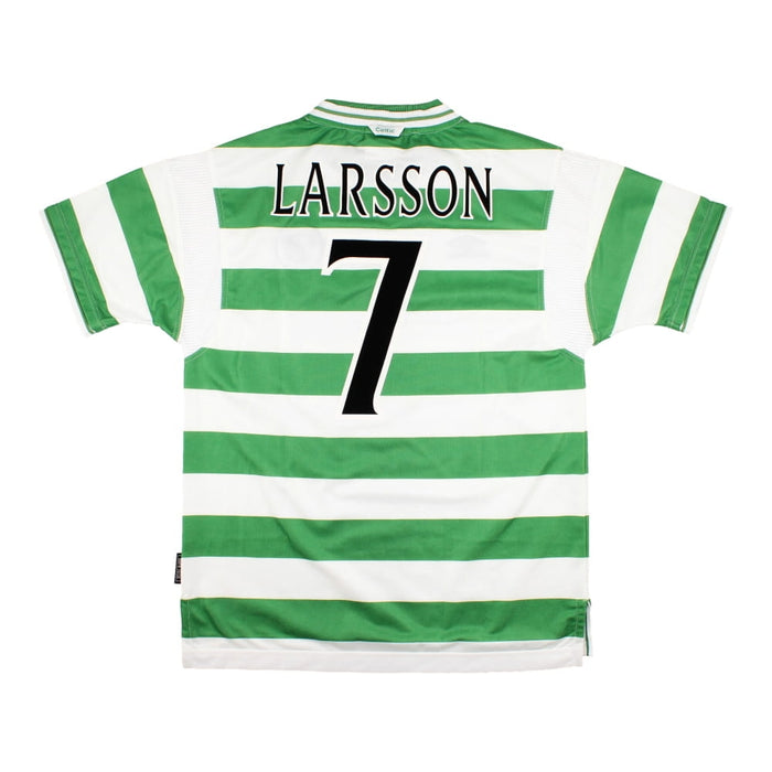 Celtic 1999-00 Home Shirt - Larsson #7 ((Mint) L)