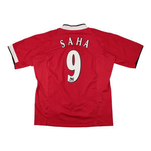 Manchester United 2004-2006 Home Shirt (Saha 9) ((Good) M)_0