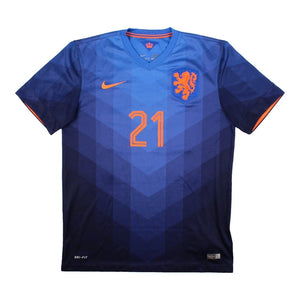 Holland 2014-15 Away Shirt (Memphis #21) ((Excellent) M)_1