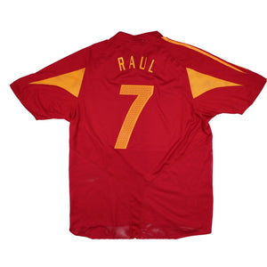 Spain 2004-06 Home Shirt (Raul #7) ((Very Good) L)_0