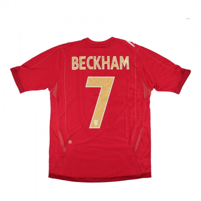 England 2006-08 Away Shirt (Beckham #7) (S) (Excellent) S