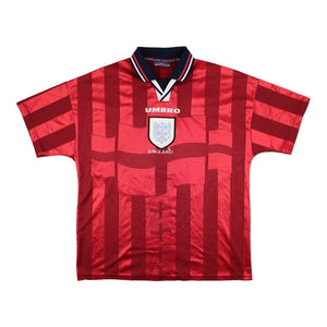 England 1998-99 Away Shirt (Shearer #9) ((Very Good) L)_1