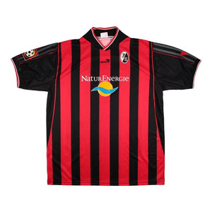 SC Freiburg 2001-02 Match Worn Home Shirt (Kobiashvili 10) XXL ( ((Very Good) XXL)_1