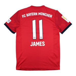 Bayern Munich 2018-19 Home Shirt (James #11) (Excellent)_0