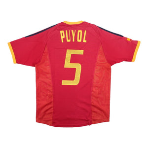 Spain 2002-04 Home Shirt (Puyol #5) (Very Good)_0