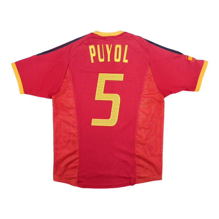 Spain 2002-04 Home Shirt (Puyol #5) (Very Good)