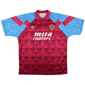 Aston Villa 1990-92 Home Shirt (XL) (Very Good)_0