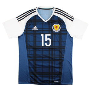 Scotland 2016-17 Home Shirt (#15) (M) (Excellent)_1