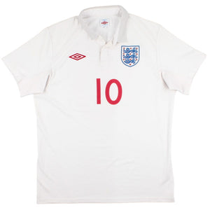 England 2009-10 Home Shirt (Rooney #10) (Very Good)_1