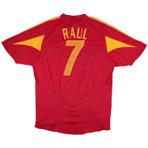 Spain 2004-06 Home Shirt (Raul #7) (Very Good)_0