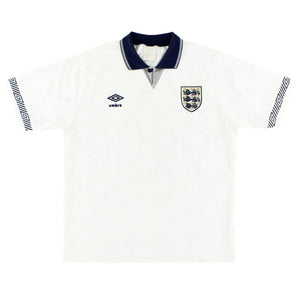 England 1990-92 Home Shirt (L) (Very Good)_0