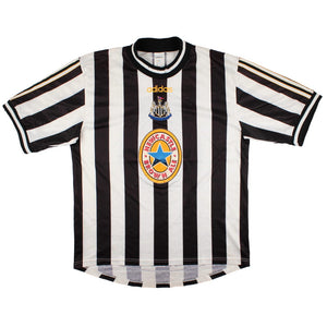 Newcastle United 1997-99 Home Shirt (Shearer #9) (L) (Fair)_1