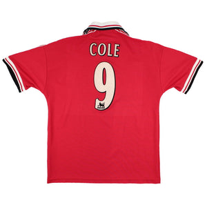 Manchester United 1998-2000 Home Shirt (Cole #9) (M) (Very Good)_0