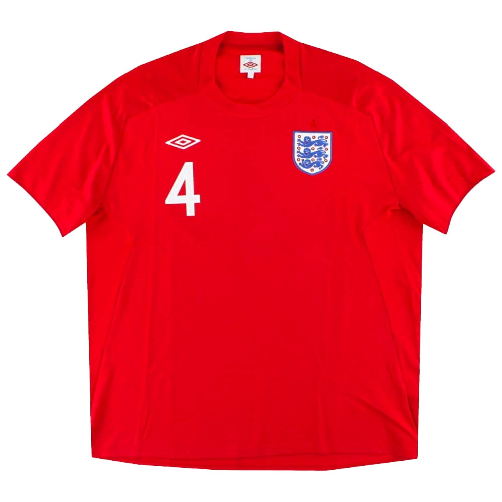 England 2010-11 Away Shirt (Gerrard #4) (M) (Excellent)_1