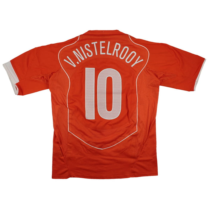 Holland 2004-06 Home Shirt (L) V. Nistelrooy #10 (Excellent)