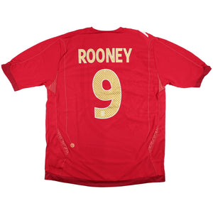 England 2006-08 Away Shirt (L) Rooney #9 (Excellent)_0