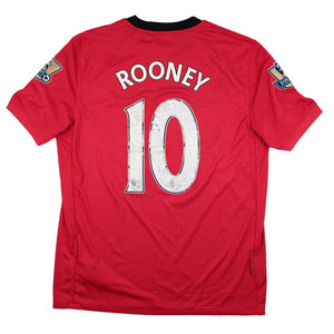 Manchester United 2009-10 Home Shirt (M) Rooney #10 (Good)_0