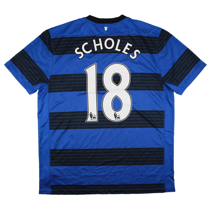 Manchester United 2011-12 Away Shirt (XL) Scholes #18 (Excellent)