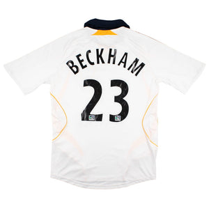 LA Galaxy 2007-2008 Home Shirt (S) Beckham #23 (Very Good)_0