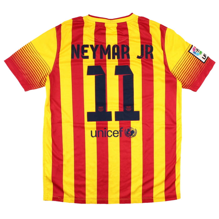 Barcelona 2013-14 Away Shirt (XL Boys) Neymar #11 (Very Good)