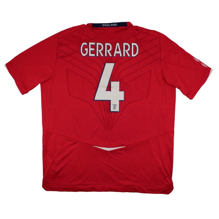 England 2008-10 Away Shirt (XXL) Gerrard #4 (Excellent)