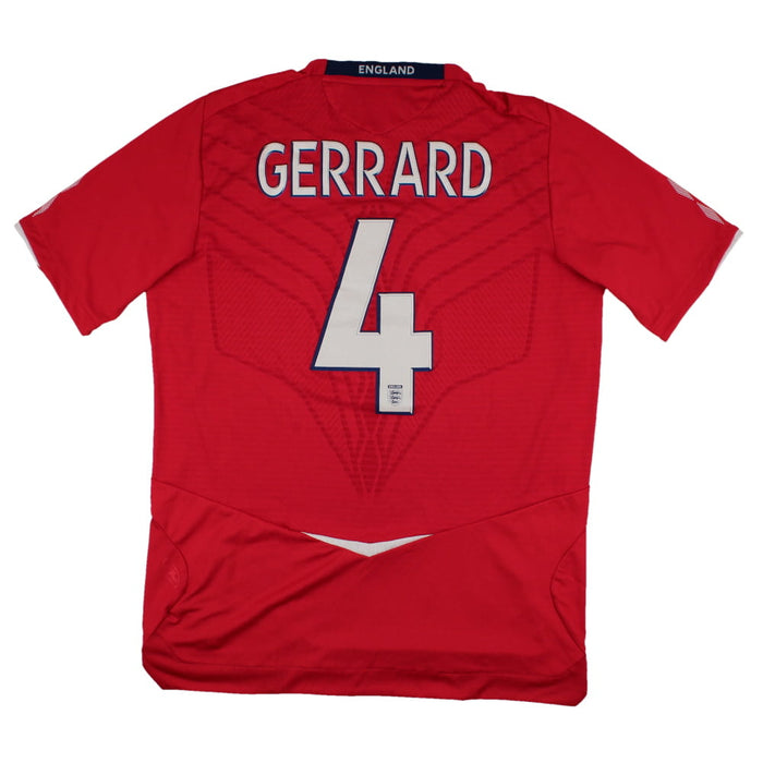 England 2008-10 Away Shirt (M) Gerrard #4 (Excellent)