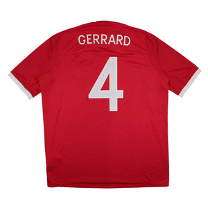 England 2010-11 Away Shirt (XL) Gerrard #4 (Good)_0