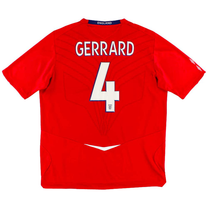 England 2008-10 Away Shirt (XL) Gerrard #4 (Very Good)