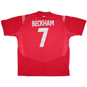 England 2004-06 Away Shirt (XXL) Beckham #7 (Very Good)_0