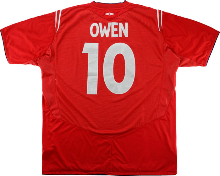 England 2004-06 Away Shirt (Owen #10) (S) (Excellent)