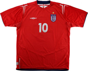 England 2004-06 Away Shirt (Owen #10) (S) (Excellent)_1