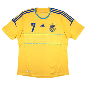 Ukraine 2012-14 Home Shirt (XL) Shevchenko #7 (Excellent)_1