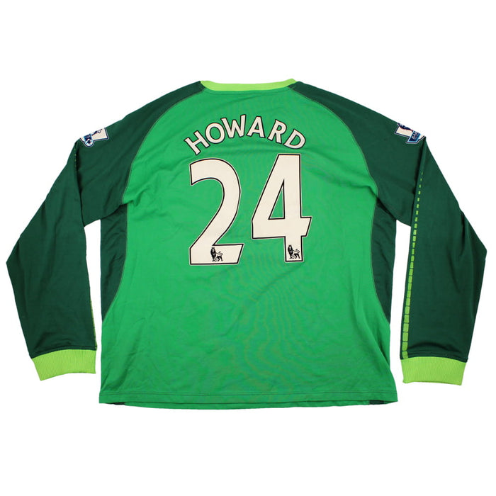 Everton 2010-11 Goalkeeper Home Long Sleeved Shirt 'Howard #24' (3XL) (Good)