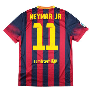 Barcelona 2013-14 Home Shirt (Neymar Jr #11) (S) (Very Good)_0