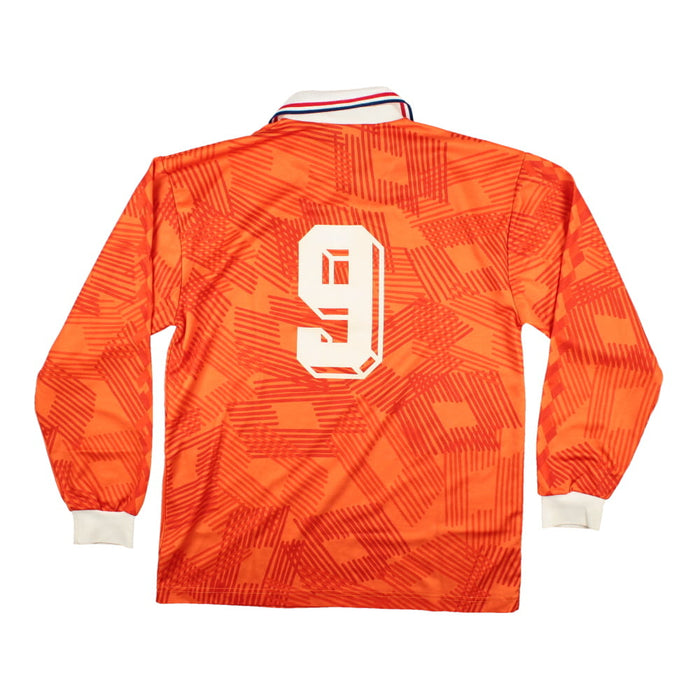 Holland 1992-94 Long Sleeve Home Shirt (#9) (L) (Excellent)