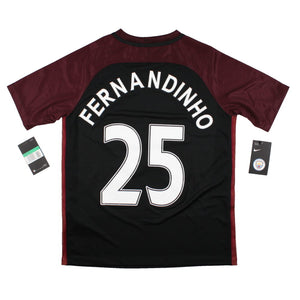 Manchester City 2016-17 Away Shirt (Fernandinho #25) (XLB) (BNWT)_0