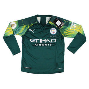 Manchester City 2019-20 Home Goalkeeper Long Sleeve Shirt (Kids (7-8yrs) (BNWT)_1