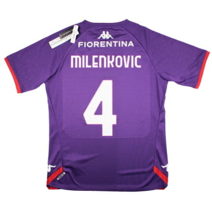 Fiorentina 2022-23 Kappa Training Shirt (Milenkovic #4) (XL) (BNWT)