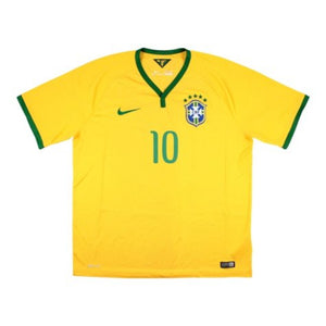 Brazil 2014-15 Home Shirt (Neymar Jr #10) (S) (Good)_1