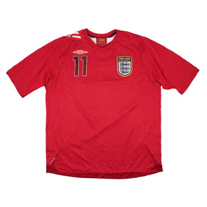 England 2006-08 Away Shirt (Cole #11) (XL) (Fair)_1