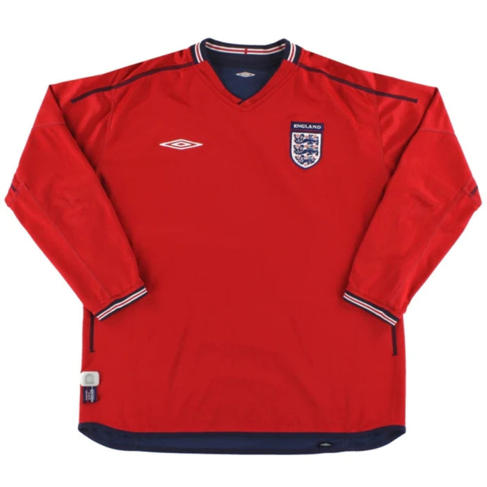 England 2002-04 Long Sleeve Away Shirt (L) (Very Good)