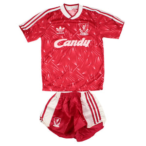 Liverpool 1989-1991 Home Shirt with Shorts (S.Boys) (Excellent)_0