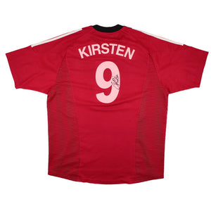 Bayer Leverkusen 2002-04 Home Shirt (L) (Kirsten #9) (Good)_0
