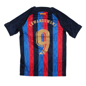 Barcelona 2022-23 Home Shirt (SB) Lewandowski #9 (Excellent)_0